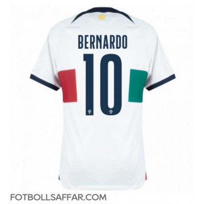 Portugal Bernardo Silva #10 Bortatröja VM 2022 Kortärmad